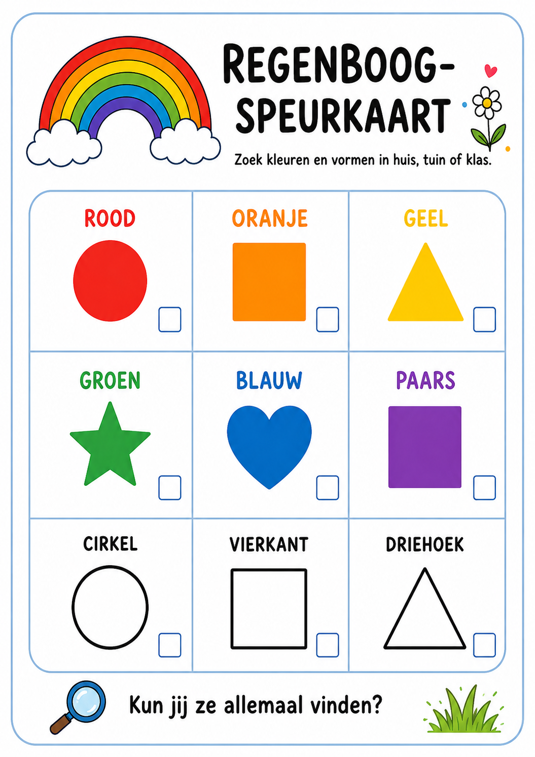 Regenboog-speurkaart van Regenboog-speurkaart