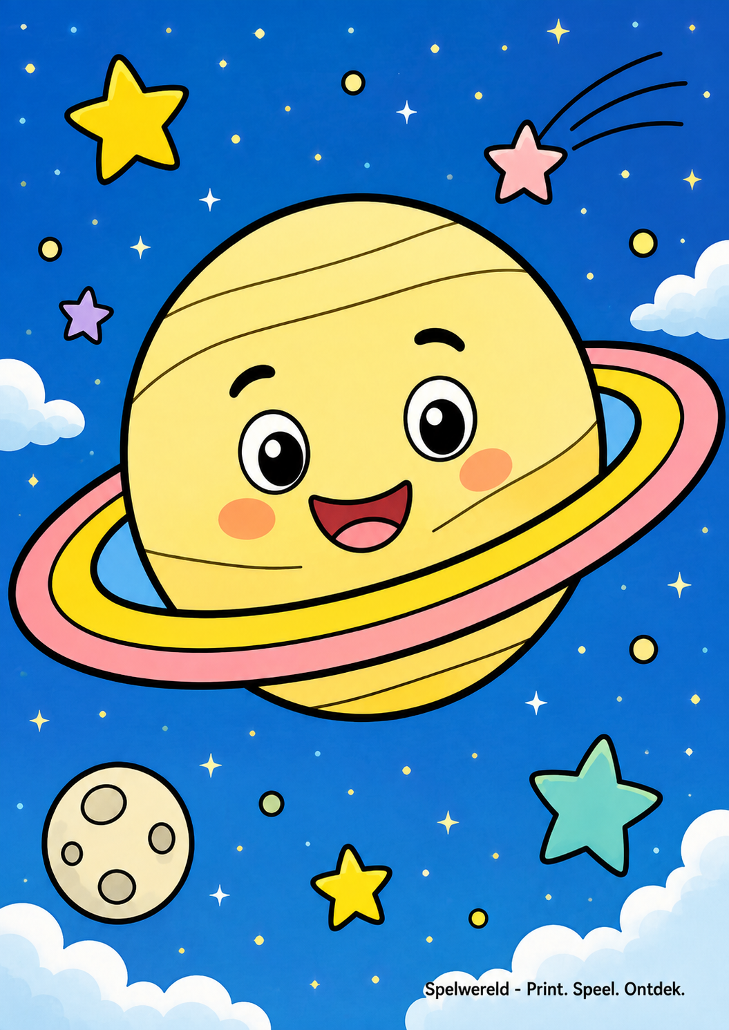 Voorbeeld van Planeet met ringen