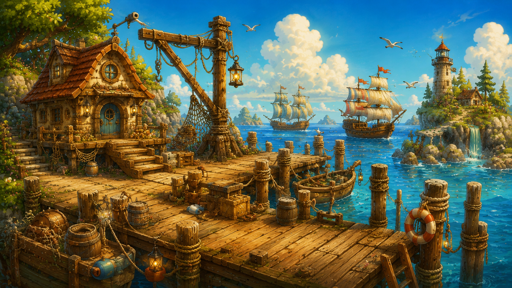 De Havensteiger op Piratenbaai