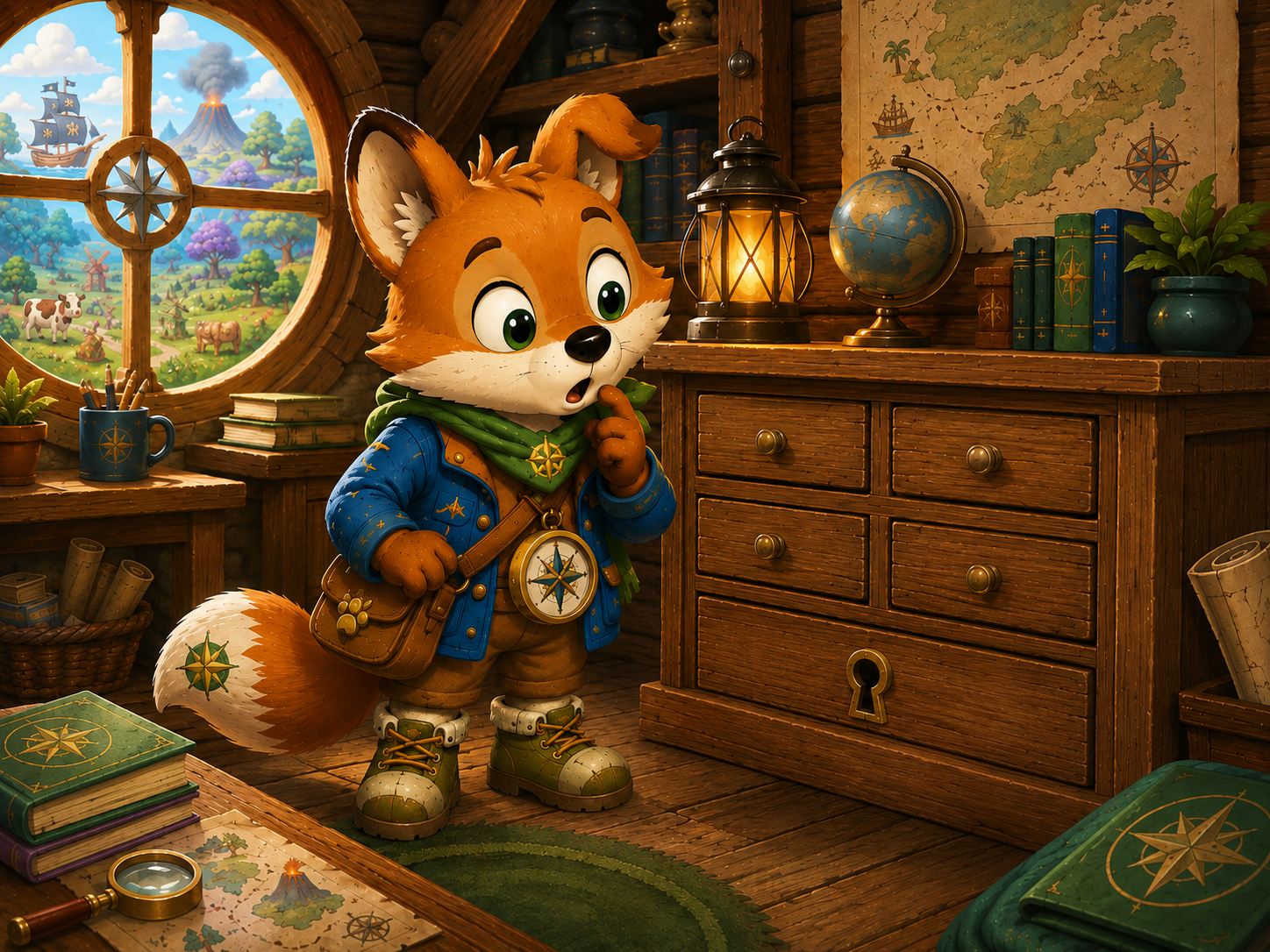 Het Kompashuis van Spel, waar een bijzondere gouden sleutel wordt vermist