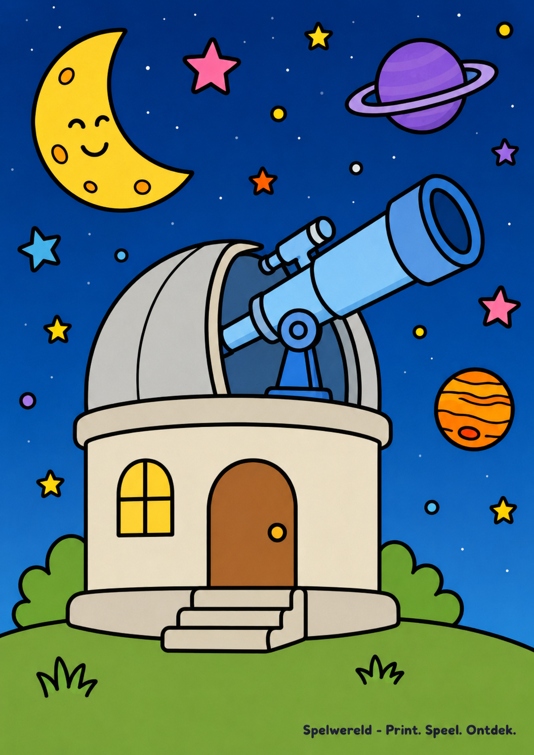 Voorbeeld van Sterrenkijker op het observatiedek